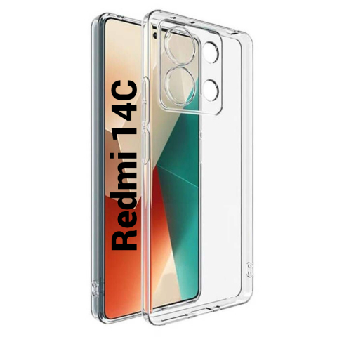 Xiaomi - Husa de silicon 2mm pentru Xiaomi Redmi 14C cu protectie camera transparent