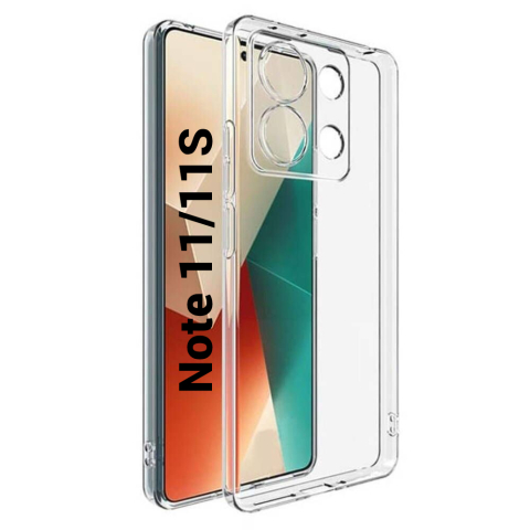 Xiaomi - Husa de silicon 2mm pentru Xiaomi Redmi Note 11 (2201117TG, 2201117TI, 2201117TY, 2201117TL). Xiaomi Redmi Note 11S (2201117SG, 2201117SI, 2201117SY, 2201117SL). transparent