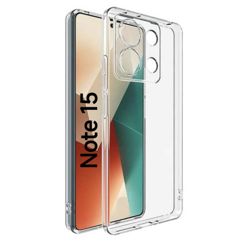 Xiaomi - Husa de silicon 2mm pentru Xiaomi Redmi Note 15 4G (2510DRA23E, 2510DRA23G).  Xiaomi Redmi Note 15 5G (25096RA9BG, 25098RA98G).  transparent