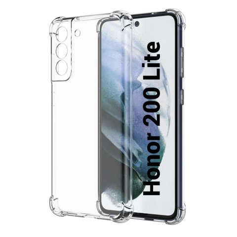 Huawei / Honor - Husa de silicon antisoc pentru Honor 200 Lite (LLY-NX1 transparent floveme
