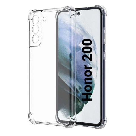 Huawei / Honor - Husa de silicon antisoc pentru Honor 200 (ELI-AN00, ELI-NX9). transparent floveme