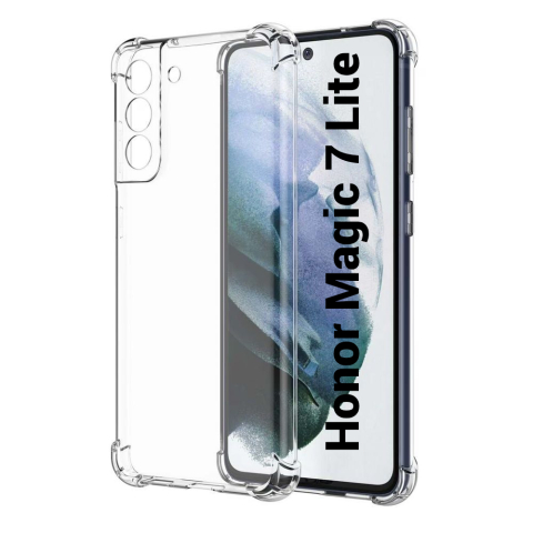 Huawei / Honor - Husa de silicon antisoc pentru Honor Magic 7 Lite (BRP-NX1​​​​​​​ transparent floveme