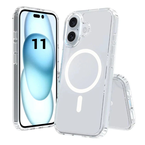 Iphone - Husa de silicon magsafe pentru iphone 11 transparent