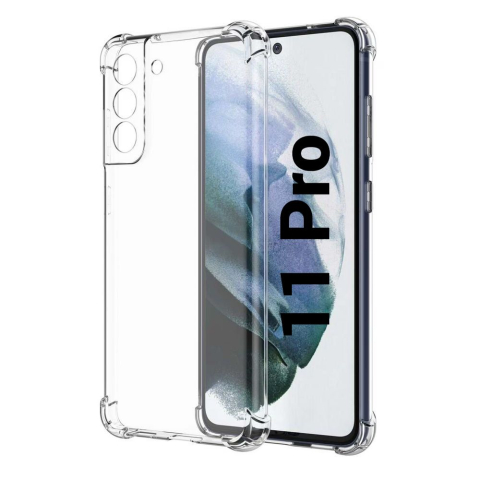 Iphone - Husa de silicon antisoc pentru Iphone 11 pro Transparent floveme