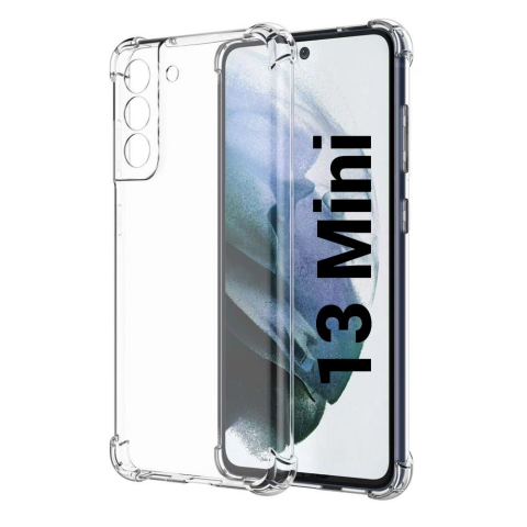 Iphone - Husa de silicon antisoc pentru Iphone 13 mini transparent floveme