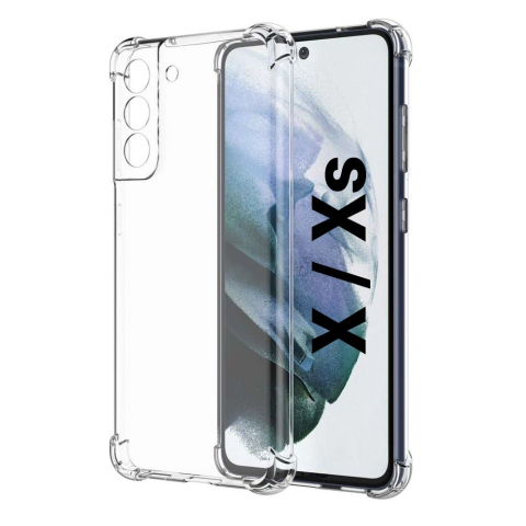 Huse Floveme Transparent - Husa de silicon antisoc pentru Iphone x xs transparent floveme