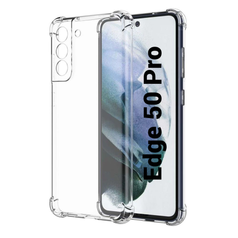 Motorola - Husa de silicon antisoc pentru Motorola Edge 50 Pro (XT2403-2). transparent floveme