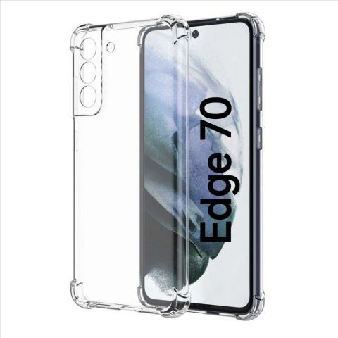 Huse Floveme Transparent - Husa de silicon antisoc pentru Motorola Edge 70 (XT2601-2). transparent floveme