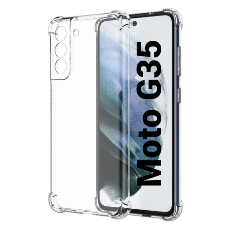 Motorola - Husa de silicon antisoc pentru Motorola G35 (XT2433-3 / XT2433-5). transparent floveme