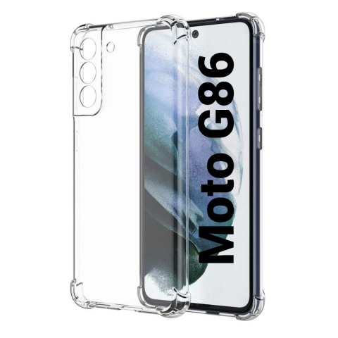 Motorola - Husa de silicon antisoc pentru Motorola G86 (XT2527-2 transparent floveme