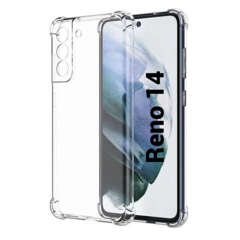 Oppo - Husa de silicon antisoc pentru Oppo Reno 14 Transparent