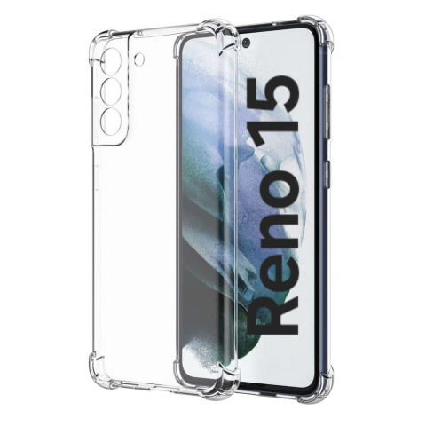 Huse Floveme Transparent - Husa de silicon antisoc pentru Oppo Reno 15 Transparent