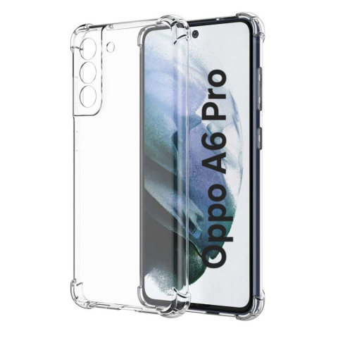Huse Floveme Transparent - Husa de silicon antisoc pentru Oppo A6 Pro Transparent