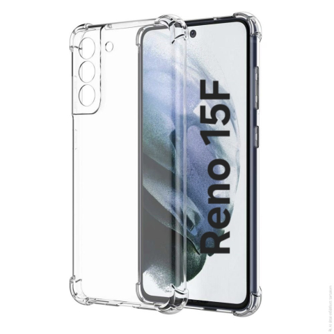 Huse Floveme Transparent - Husa de silicon antisoc pentru Oppo Reno 15F / Reno 15 Fs Transparent