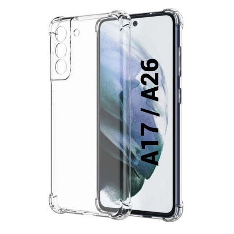Huse Floveme Transparent - Husa de silicon antisoc pentru Samsung A17 / A26 Transparent
