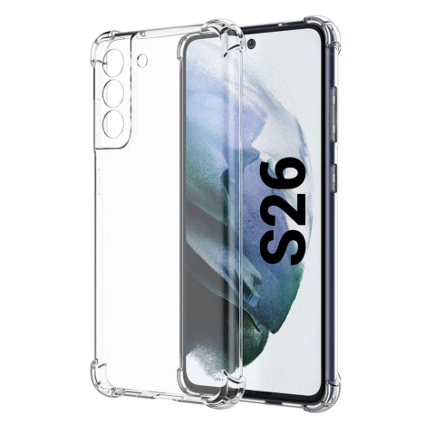 Samsung - Husa de silicon antisoc pentru Samsung S26 (S942).  transparent floveme