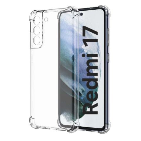 Huse Floveme Transparent - Husa de silicon antisoc pentru Xiaomi Redmi 17 Transparent