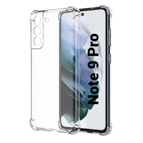 Xiaomi - Husa de silicon antisoc pentru Xiaomi Redmi Note 9S / Note 9 Pro / Note 9 Pro Max / Poco M2 Pro Transparent