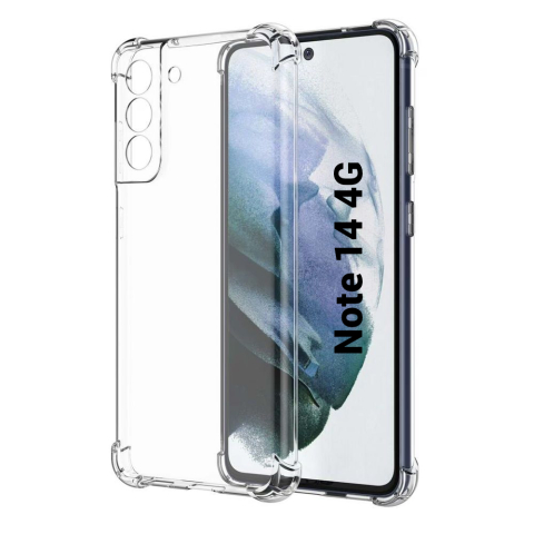 Xiaomi - Husa de silicon antisoc pentru Xiaomi Redmi Note 14 4G  Transparent