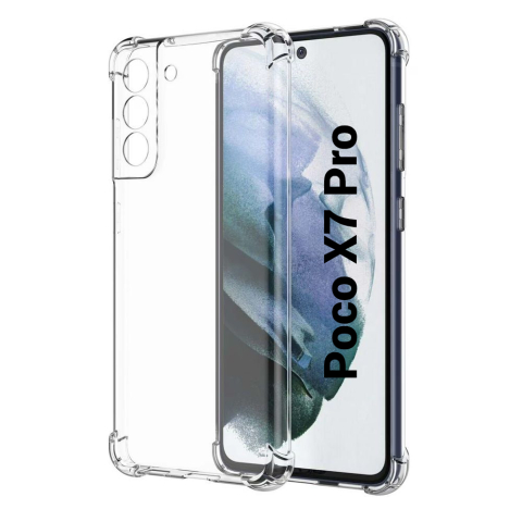 Xiaomi - Husa de silicon antisoc pentru Xiaomi Poco X7 Pro 5G  Transparent