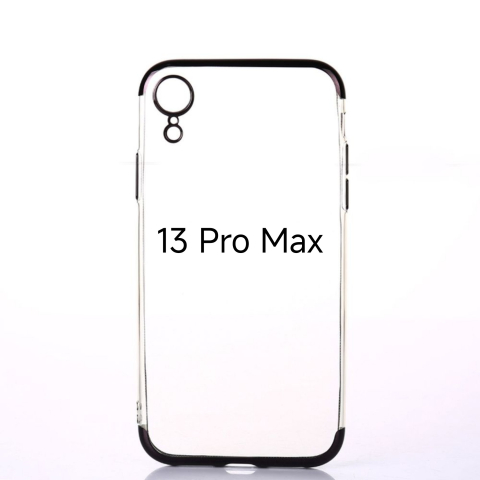 Huse Hybrid Transparent - Husa de Silicon Hybrid pentru Iphone 13 pro max gri