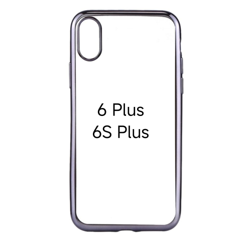 Huse Hybrid Transparent - Husa de Silicon Hybrid pentru Iphone 6 plus 6s plus gri