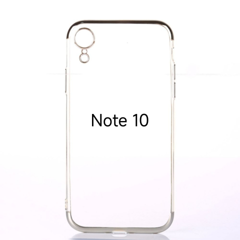 Samsung - Husa de Silicon Hybrid pentru samsung note 10 argintiu