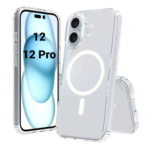 Iphone - Husa de silicon magsafe pentru iphone 12 12 pro transparent