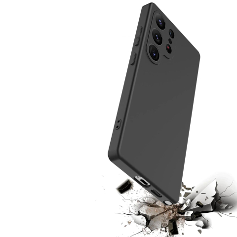 Husa de silicon Matt pentru Motorola Edge 70 Fusion Negru [3]