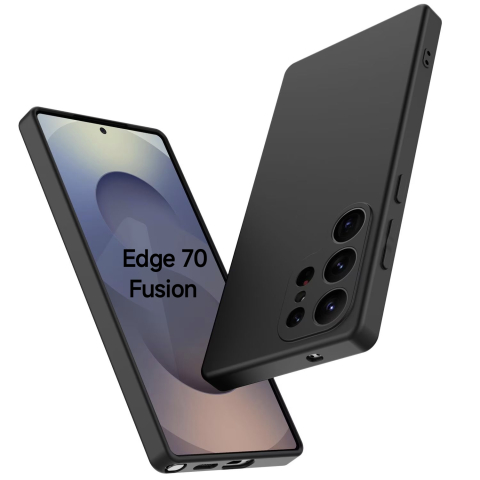Motorola - Husa de silicon Matt pentru Motorola Edge 70 Fusion Negru