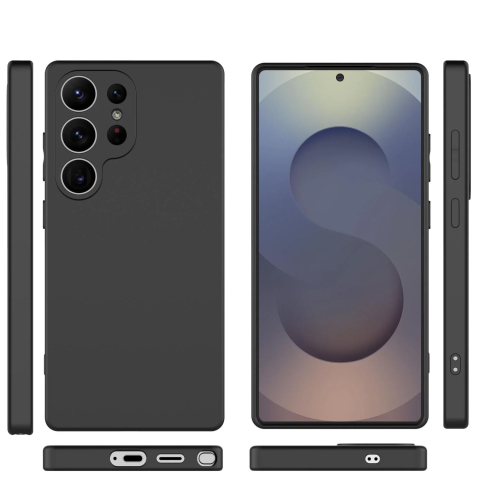 Husa de silicon ultra slim pentru Realme 14X (RMX5020, RMX3943). Realme C75 (RMX3943).negru candy [2]