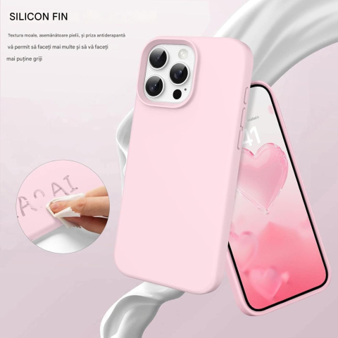 Husa de silicon soft pentru iphone 17 air roz [1]