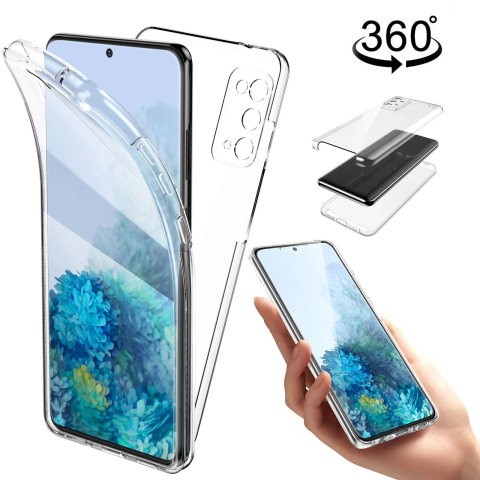 Samsung - Husa 360 full cover 360 grade pentru samsung a10 a105 transparent