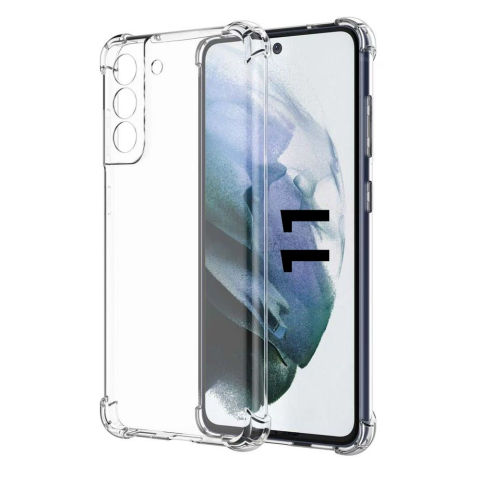 Iphone - Husa de silicon antisoc pentru Iphone 11  Transparent floveme