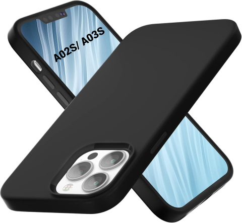 Samsung - Husa de silicon ultra slim pentru samsung a02s a025g a03s a037g negru candy