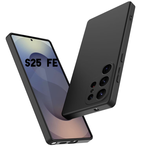 Huse - Husa de silicon Matt pentru Samsung S25 FE / S26 FE Negru