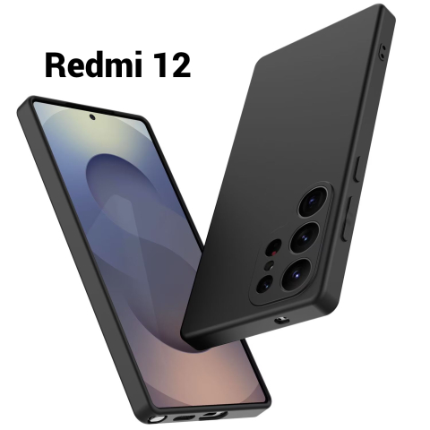 Huse Candy Ultra Slim - Husa de silicon ultra slim pentru Xiaomi Redmi 12 (23053RN02A, 23053RN02Y, 23053RN02I, 23053RN02L, 23077RABDC Xiaomi Redmi 12 5G 23076RN4BI, 23076RN8DY, 2AFZZRN8DY negru candy