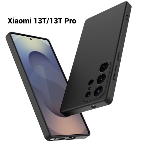 Huse Candy Ultra Slim - Husa de silicon ultra slim pentru Xiaomi 13T (2306EPN60G Xiaomi 13T Pro (23078PND5G  negru candy