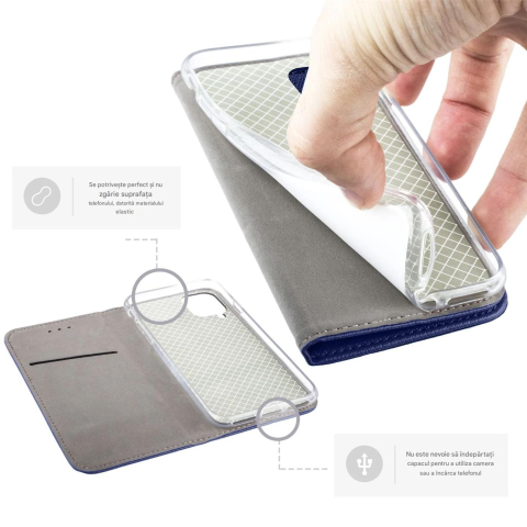 husa tip carte Oppo A80 (CPH2639) Oppo A3 Pro (CPH2639, CPH2665). albastru [3]