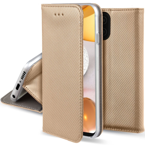 Huse - Husa Tip Carte pentru Samsung A27 Auriu