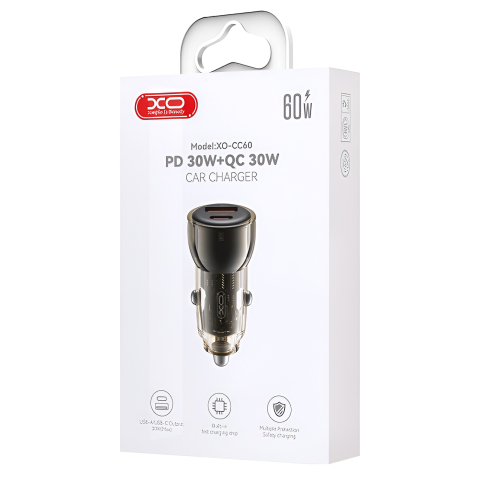 Incarcator Auto XO-CC60 (60W) Negru cc60 [1]