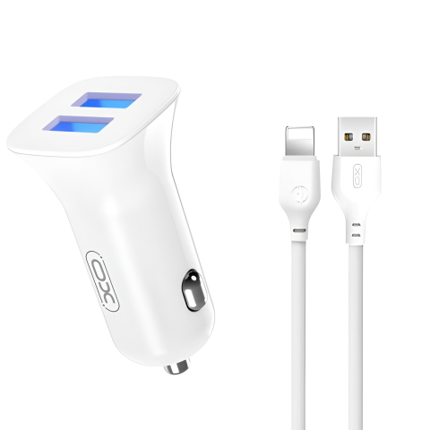 Incarcatoare - Incarcator Auto XO-TZ10 cu Cablu Usb - Lightning (12W)