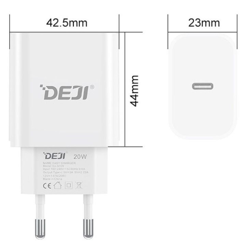 incarcator retea deji a109 20 watt Cablu De Date Type-C - lightning c15 [5]