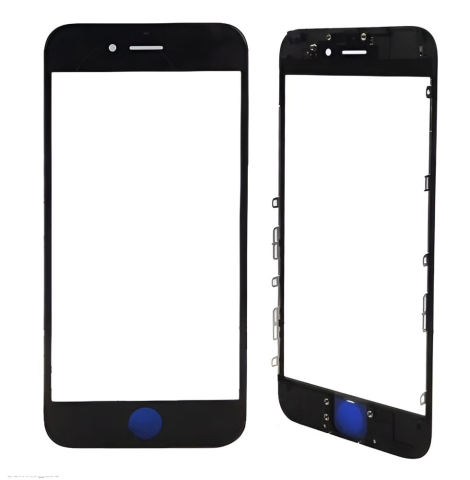 Iphone - Sticla Geam Ecran cu Rama + Oca iPhone 7 Plus Negru