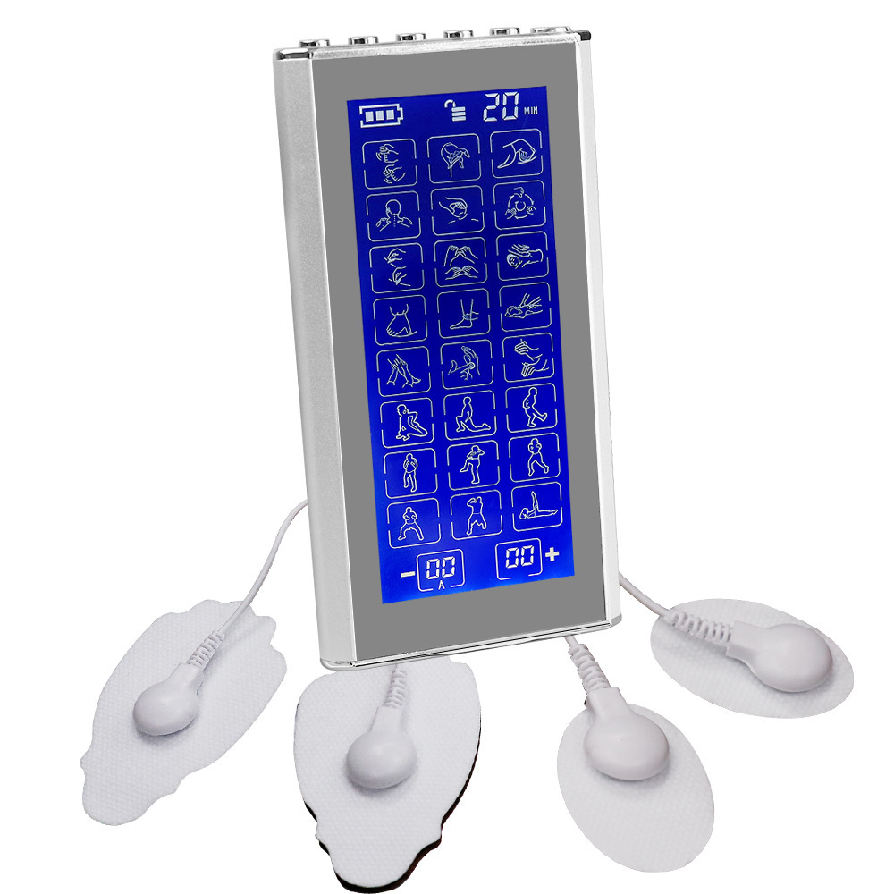 Aparat de masaj corporal cu acumulator, Electrostimulare, 24 de moduri, masaj de fizioterapie, acupunctura electronica, masaj pe tot corpul, tehnlogie EMS, 20 de nivele de Intensitate, display mare cu [1]