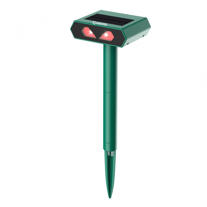 Aparat profesional cu lumini stroboscopice si panou solar CLAUSTEEL 2 in 1, senzor infrarosu, lumini stroboscopice, anti rozatoare, anti sobolani, dihori, pasari, reptile, caini, pisici, animale salba [7]