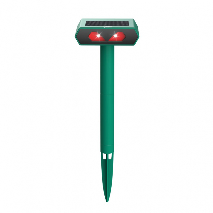 Aparat profesional cu lumini stroboscopice si panou solar CLAUSTEEL 2 in 1, senzor infrarosu, lumini stroboscopice, anti rozatoare, anti sobolani, dihori, pasari, reptile, caini, pisici, animale salba [8]