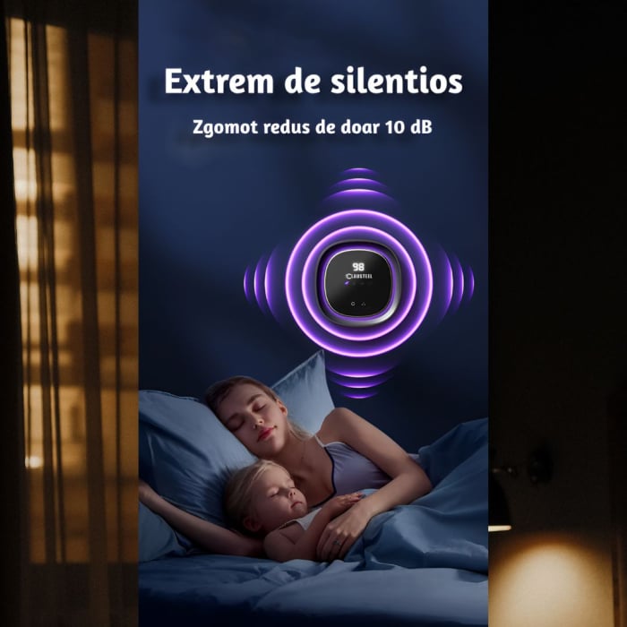 Aparat profesional cu ultrasunete CLAUSTEEL , anti rozatoare, anti sobolani, anti insecte, frecventa 20kHz-65kHz, afisaj digital, acoperire 360°, raza 300 MP, Negru [4]