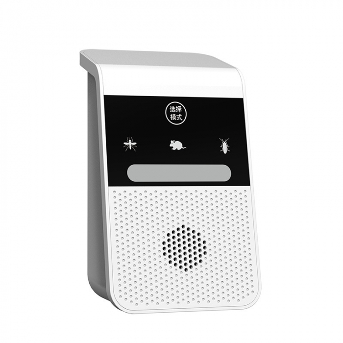Aparat profesional cu ultrasunete CLAUSTEEL anti rozatoare, anti sobolani, anti insecte, frecventa 20kHz-65kHz, afisaj digital, acoperire 360°, raza 315 MP, Alb [1]