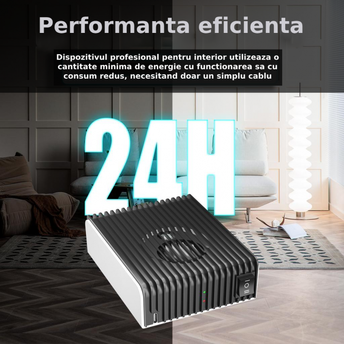 Aparat profesional cu ultrasunete CLAUSTEEL, anti rozatoare, anti sobolani, anti insecte, frecventa 20kHz-65kHz, incarcator tip C, calibrare automata, acoperire 360°, raza 350 MP [2]